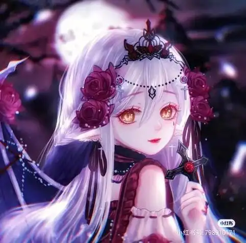 女生动漫唯美黑暗头像 动漫头像图片大全 -【爱个性】