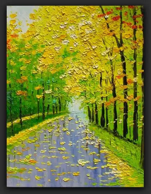 丙烯颜料风景绘画作品大全欣赏