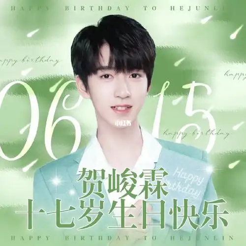 祝17岁的贺峻霖生日快乐