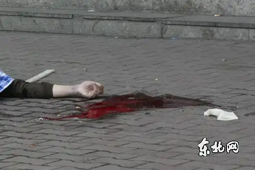 哈尔滨鸿翔路高层一男子坠楼身亡 死者未着鞋袜(图)