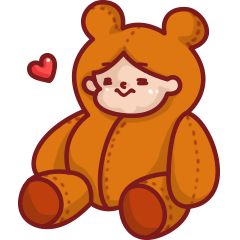 软软萌萌小熊酱,爱心发射biu biu biu