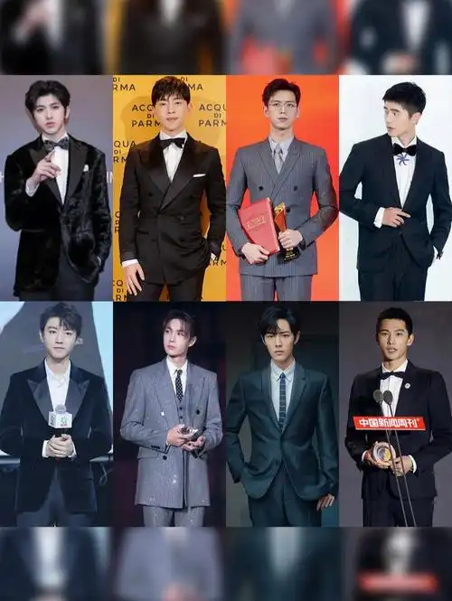 明星就是行走的衣架子,而穿上西服就能把男人睿智帅气的一面展露出来