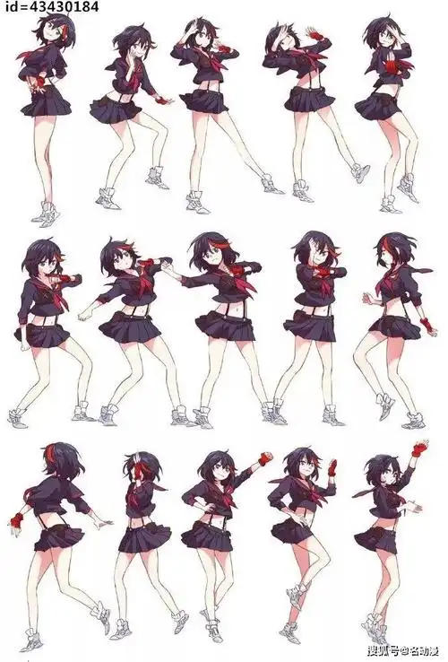 超齐全的人物动作姿势参考!