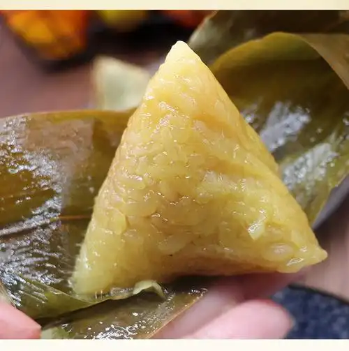 9折 迷你一口粽65g装*12个蜜枣馅小粽子白米粽碱水粽糯米粽酒店早餐