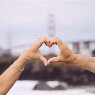 比心的手势头像女生男生情侣闺蜜都有