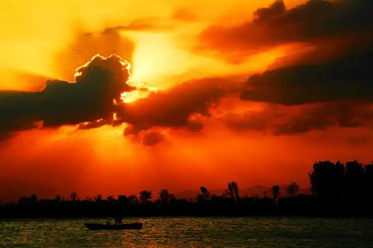 夕阳晚霞,大美河西.