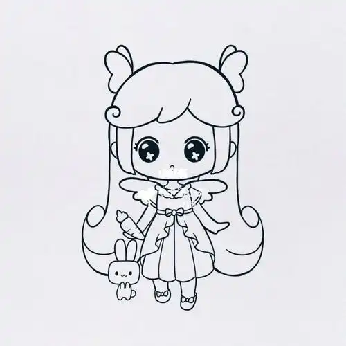 迷你世界柔柔简笔画