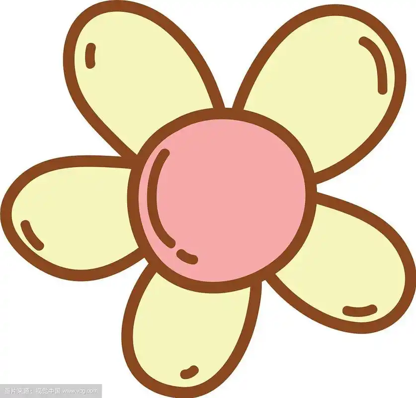 卡通可爱的花