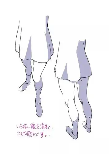 动漫人物腿部怎么画?一大波画腿素材!