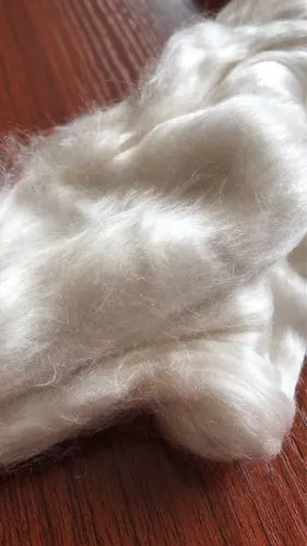 桑蚕丝纤维真丝纤维绢丝纤维原料100%丝绵条