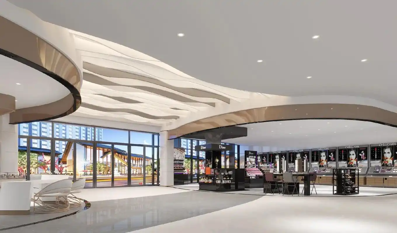 商场效果图 #商场效果图制作 #商场内部效 - 抖音