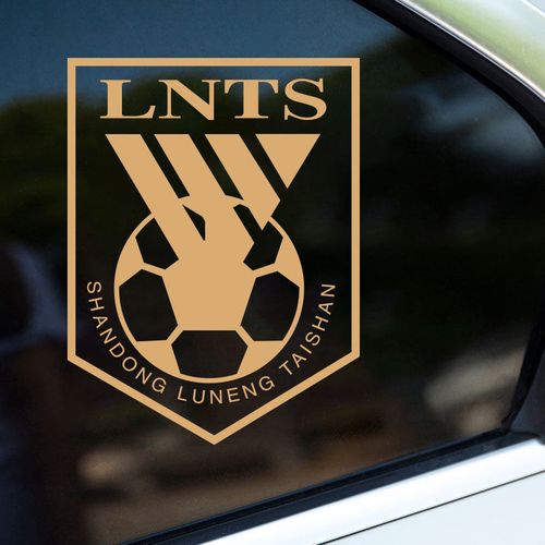 中超山东泰山鲁能足球俱乐部队徽队标汽车电动摩托车装饰贴纸