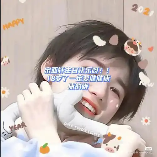 祝宋亚轩生日快乐