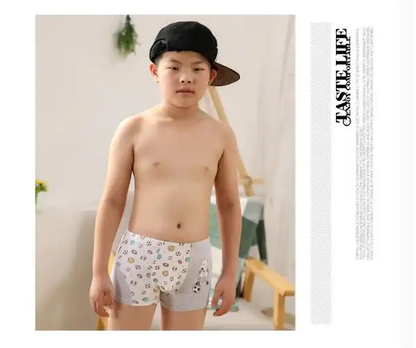 雅士凯儿童内裤棉质大童小孩平角裤男童底裤男孩中童四角裤礼盒装