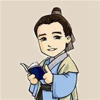儒雅书生头像 古风白衣书生卡通头像【点击鼠标右键下载】