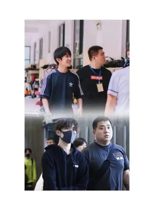 易烊千玺与助理老师的身高差距,从被保护再到比肩而立