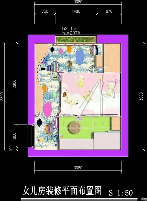 设计师程冠军儿童房之"澜亭雅慧"