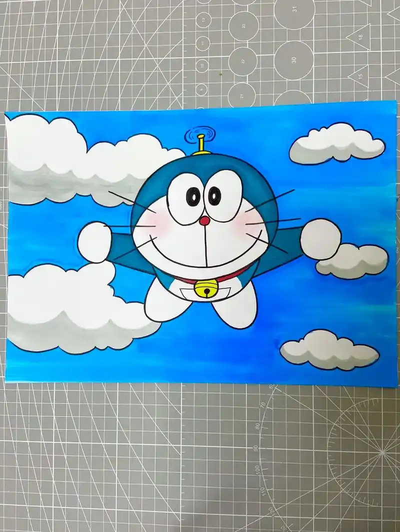 哆啦a梦简笔画附教程