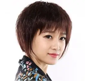 假发女短发短卷发全头套圆脸中老年妈妈套蓬松玉米烫bobo头