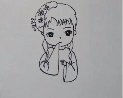 红楼梦简笔画简单漂亮林黛玉