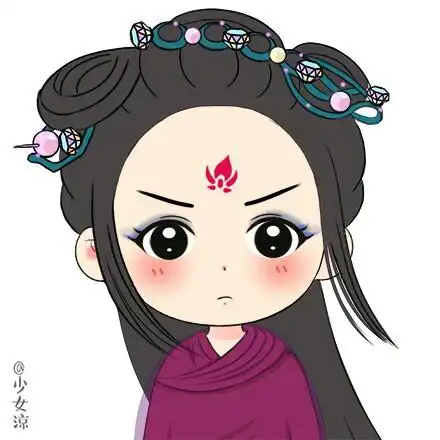 花千骨卡通绘画小骨骨头赵丽颖饰