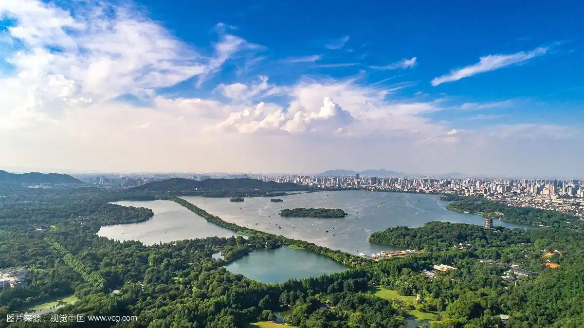 杭州西湖全景