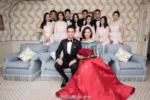 张歆艺袁弘伴娘伴郎团都有谁