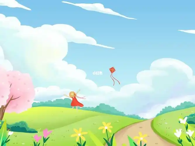 卡通少儿朗诵背景视频素材