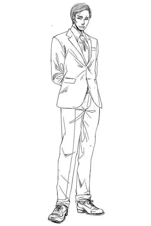 人物专属男性插画性感表达4种设定设计人物存在