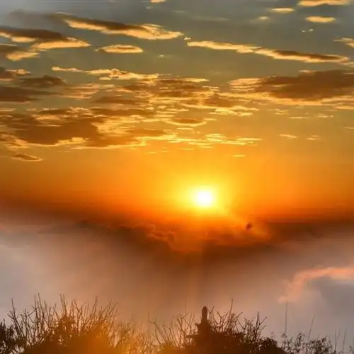 美轮美奂的日出风景换成头像太有意境了