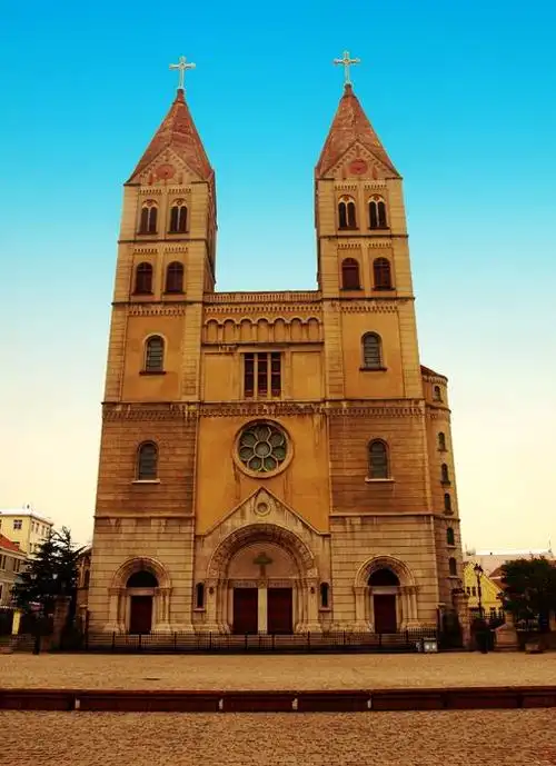 青岛基督教堂美景