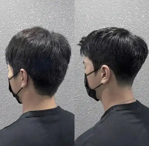 后脑勺区剪出雾感渐变#绍兴打卡  #男士发型  #绍兴接发  #男士发型