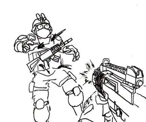 现代战争5兵种简笔画