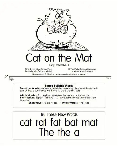 catonthemat自然拼读绘本