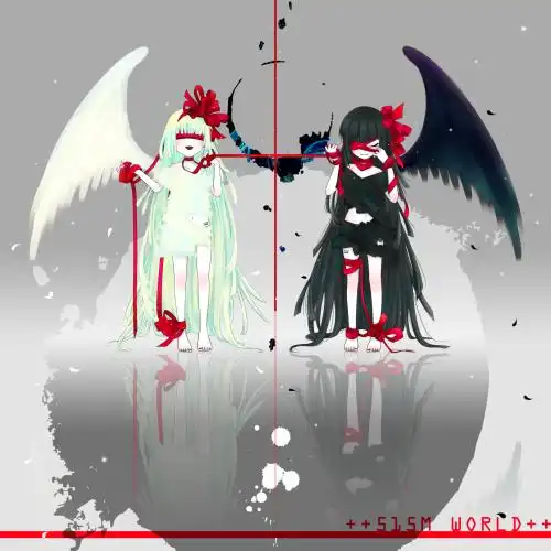 跪求一张一般半天使一半恶魔的图片要动漫的最好是脸部的没有的话就来