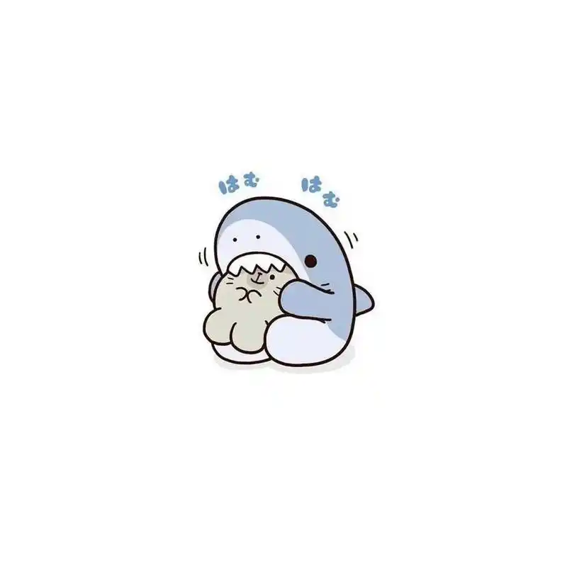 鲨鱼系列头像|可爱简笔 cr: moha_arimura