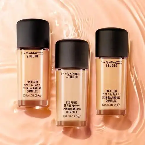 mac魅可定制无瑕粉底液控油持久遮瑕明星同款n18