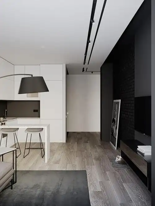 黑白灰现代简约风格装修效果图 简单即是美!