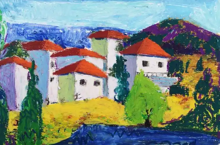 艾特格瑞——高迪重彩油画棒写生系列 - 堆糖,美图壁纸兴趣社区