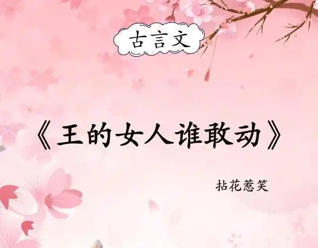 4,《王的女人谁敢动》作者是:拈花惹笑