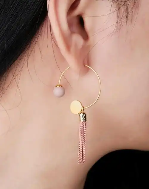 agovski 【显瘦衬脸型】金色五角星耳坠