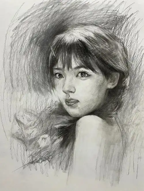 素描女孩步骤