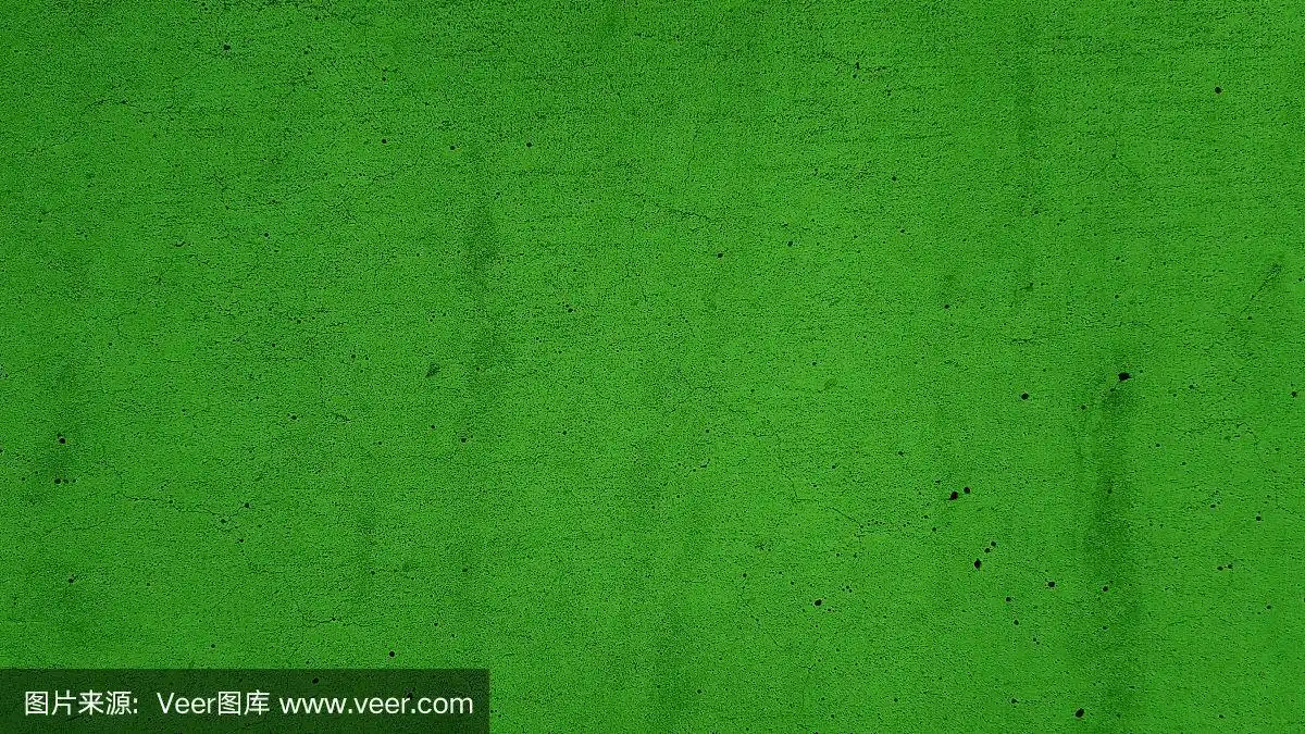 坚实的深绿色石膏混凝土墙纹理背景.