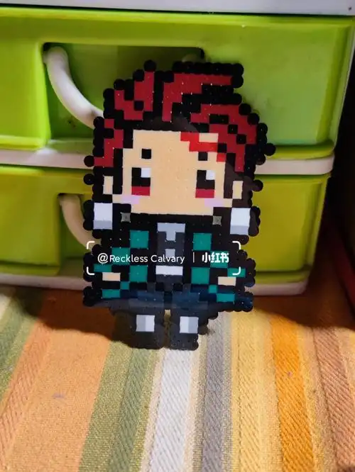 拼豆  ##今天拼豆了么  #像素画#鬼滅の刃  #炭治郎