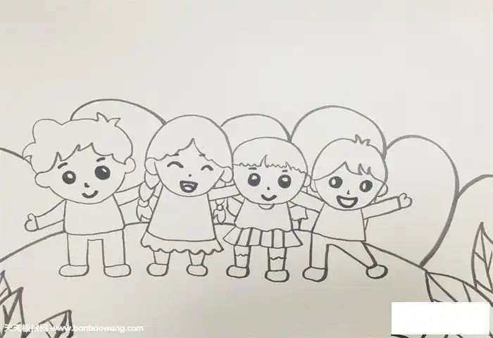 简笔画图片大全-蒲城教育文学网舞台下面的观众简笔画 简笔