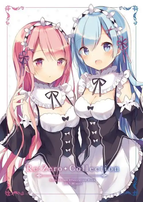 精选日漫动画《re:从零开始的异世界生活》的拉姆和雷姆插画壁纸