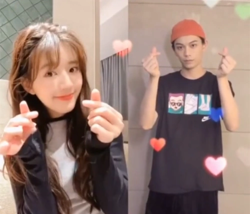 《陈芊芊》赵露思丁禹兮戏外互动比心,小丁帽子的颜色太有爱了