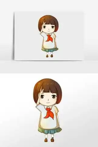 少先队员敬礼图片简笔画敬礼的人物简笔画图片