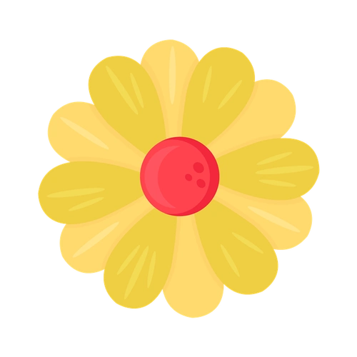 卡通红色花朵图片唯美白色花朵图片花朵装饰矢量图盛开花朵矢量图小