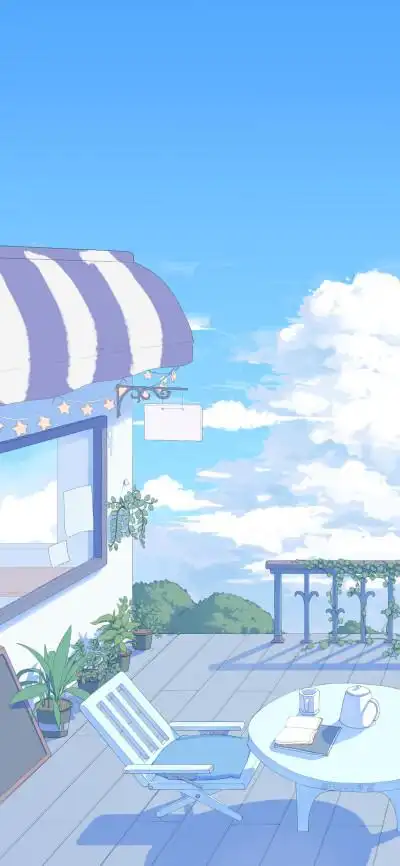 日系风景 插画壁纸画师@honey果酱